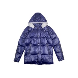 Design solid-color diamond-shaped plaid quilted down custom-made hooded zipper bag quilted down cuff zipper snap button quilted down jacket freezer cold-proof quilted jacket supplier J1017 Design solid-color diamond-shaped plaid quilted down custom-made hooded zipper bag quilted down cuff zipper snap button quilted down jacket freezer cold-proof quilted jacket supplier J1017